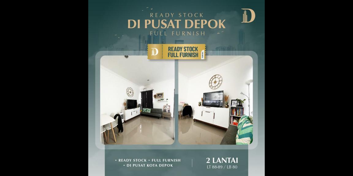 Rumah Readystok Full Furnished di Pusat Kota Depok Rumah Readystok Full Furnished di Pusat Kota Depok