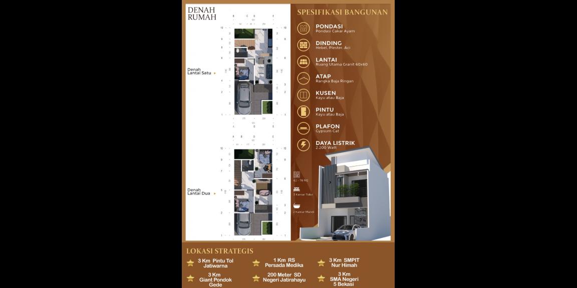Rumah 2lantai Minimalis Modern Pondok Gede Kota Bekasi Rumah 2lantai Minimalis Modern Pondok Gede Kota Bekasi