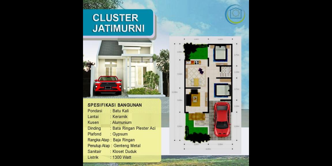 Cluster Jatimurni Pondok Melati Bekasi dekat jalan Raya Hankam Cluster Jatimurni Pondok Melati Bekasi dekat jalan Raya Hankam