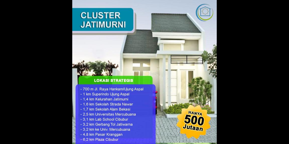 Cluster Jatimurni Pondok Melati Bekasi dekat jalan Raya Hankam Cluster Jatimurni Pondok Melati Bekasi dekat jalan Raya Hankam