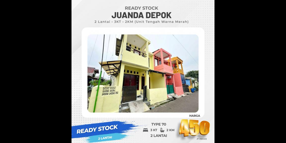 Rumah 2lantai readystok Juanda Depok Dua Rumah 2lantai readystok Juanda Depok Dua