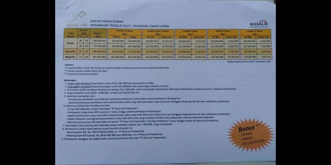 Perumahan mewah Syariah Rosalie hills Perumahan mewah Syariah Rosalie hills
