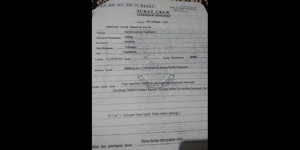 Tanah Strategis Dekat RSA UGM Yogyakarta. Dalam Ringroad Yogyakarta Tanah Strategis Dekat RSA UGM Yogyakarta. Dalam Ringroad Yogyakarta