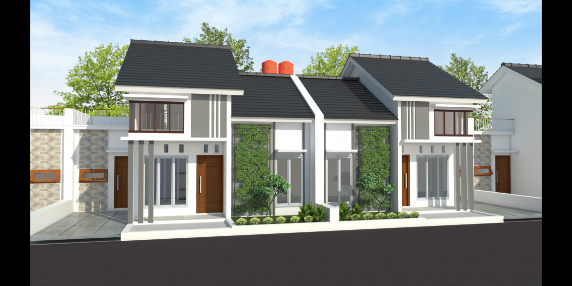 Jual konsep mezanine, rumah semi 2 lantai eksklusif di Bantul Jual konsep mezanine, rumah semi 2 lantai eksklusif di Bantul