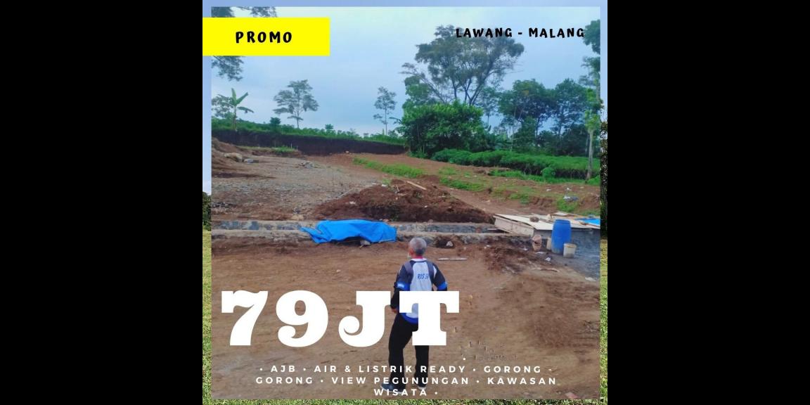 Tanah Kavling di Malang 79jt UK 84 m², Murah air listrik Siap Bangun Tanah Kavling di Malang 79jt UK 84 m², Murah air listrik Siap Bangun