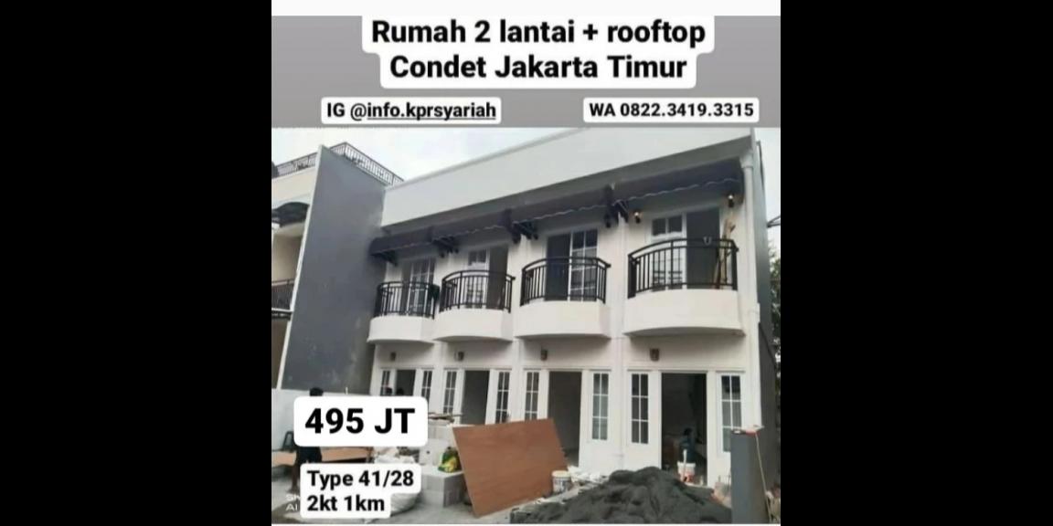 Rumah 2lantai rooftop Condet Jakarta Timur Rumah 2lantai rooftop Condet Jakarta Timur