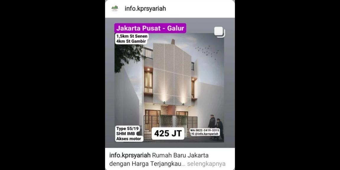 Rumah minimalis harga terjangkau Jakarta Pusat Rumah minimalis harga terjangkau Jakarta Pusat