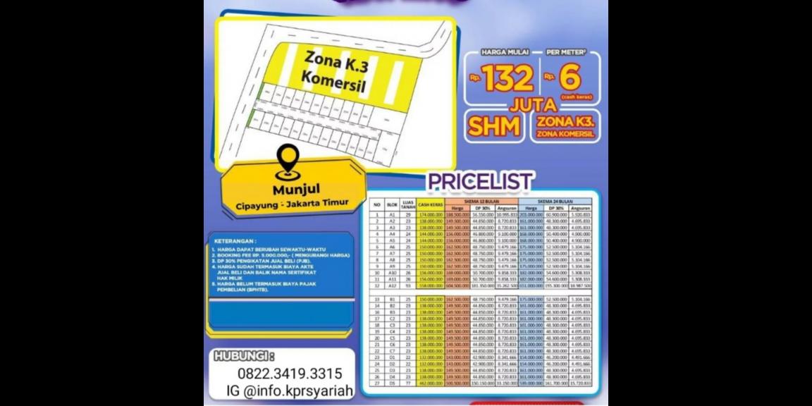Tanah kavling siap bangun Munjul Cipayung Jakarta Timur Tanah kavling siap bangun Munjul Cipayung Jakarta Timur