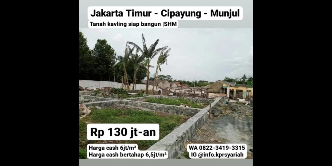 Tanah kavling siap bangun Munjul Cipayung Jakarta Timur Tanah kavling siap bangun Munjul Cipayung Jakarta Timur