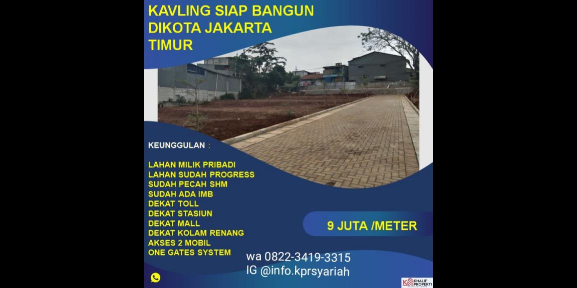 Tanah kavling siap bangun Pondok Kopi Jakarta Timur Tanah kavling siap bangun Pondok Kopi Jakarta Timur