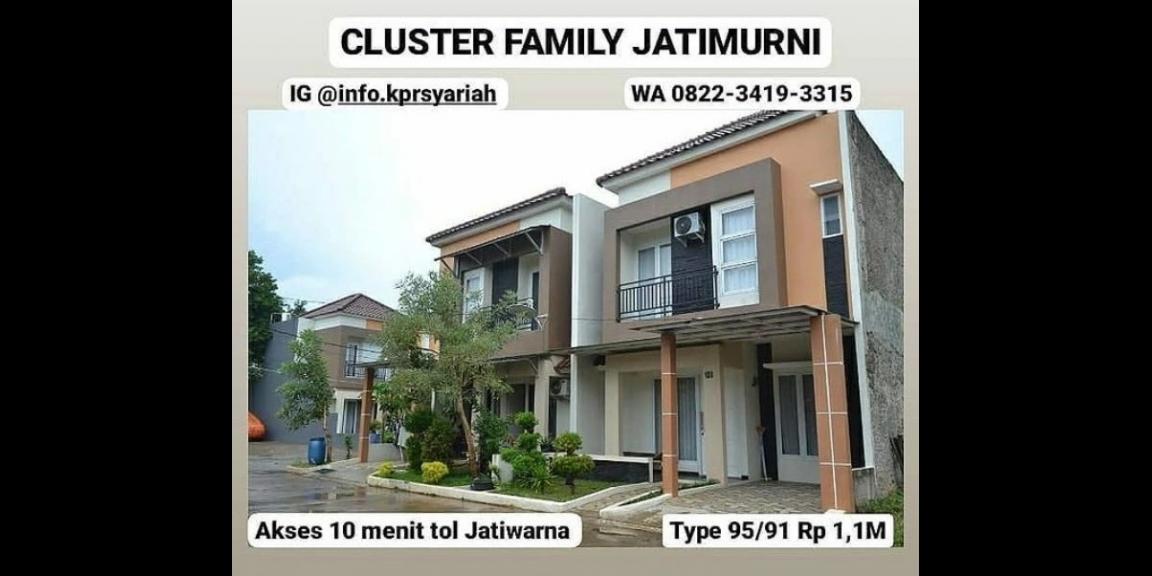 Rumah ready 2lt Cluster Family Jatimurni Bekasi Rumah ready 2lt Cluster Family Jatimurni Bekasi