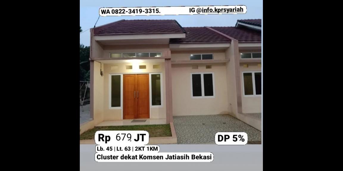 Rumah ready Cluster dekat Komsen Jatiasih Bekasi Rumah ready Cluster dekat Komsen Jatiasih Bekasi