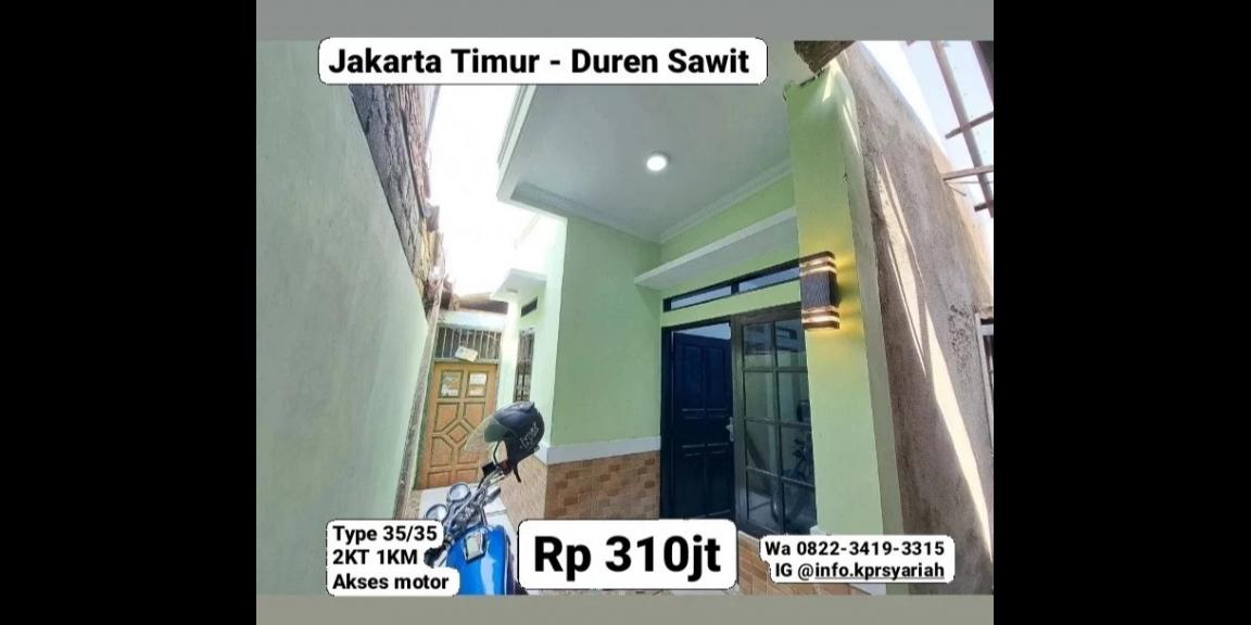 Rumah ready 300 jutaan Duren Sawit Jakarta Timur Rumah ready 300 jutaan Duren Sawit Jakarta Timur