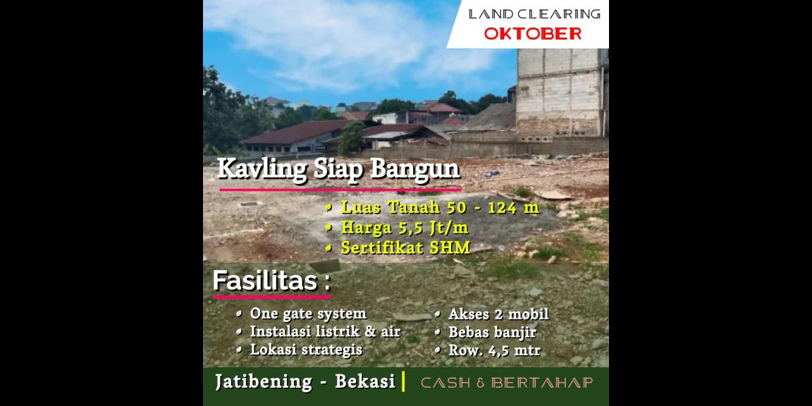Dijual tanah kavling Jatibening Pondok Gede Bekasi Dijual tanah kavling Jatibening Pondok Gede Bekasi