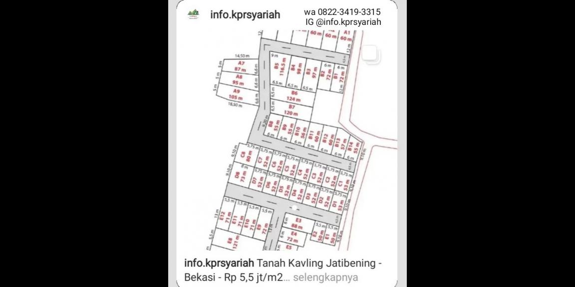 Dijual tanah kavling Jatibening Pondok Gede Bekasi Dijual tanah kavling Jatibening Pondok Gede Bekasi