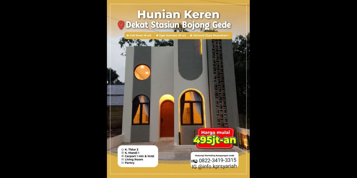 Rumah cluster dekat stasiun Bojonggede Bogor fasilitas kolam renang Rumah cluster dekat stasiun Bojonggede Bogor fasilitas kolam renang