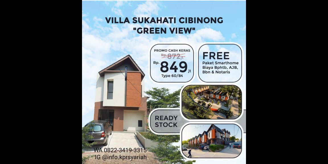 Villa Sukahati akses 10menit Pemda Cibinong Bogor dp ringan Villa Sukahati akses 10menit Pemda Cibinong Bogor dp ringan