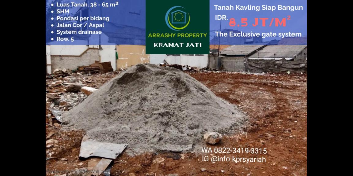 Tanah kavling Gedong Pasar Rebo Jakarta Timur Tanah kavling Gedong Pasar Rebo Jakarta Timur