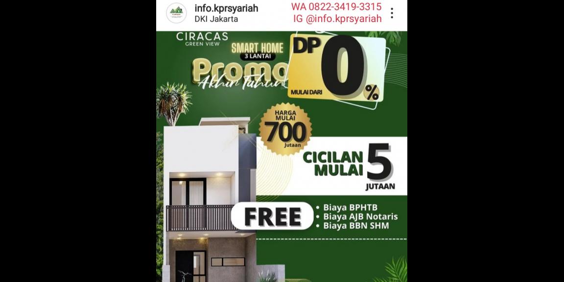 Rumah 3lantai Ciracas Jakarta Timur bisa kredit tanpa dp Rumah 3lantai Ciracas Jakarta Timur bisa kredit tanpa dp