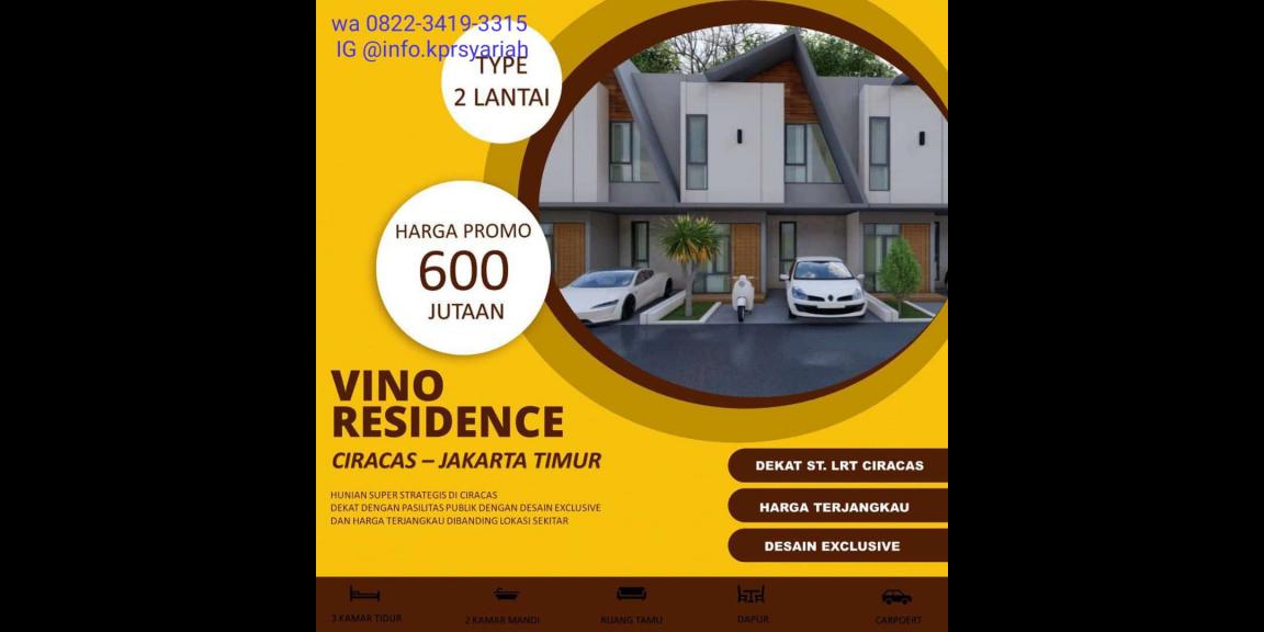 Vino Residence dekat stasiun Ciracas Jakarta Timur Vino Residence dekat stasiun Ciracas Jakarta Timur