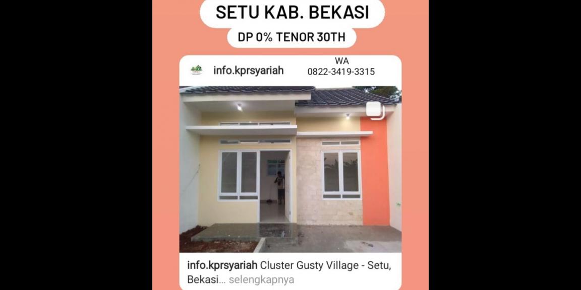 Gusti Village dekat exit tol Setu Bekasi promo DP 0 Gusti Village dekat exit tol Setu Bekasi promo DP 0