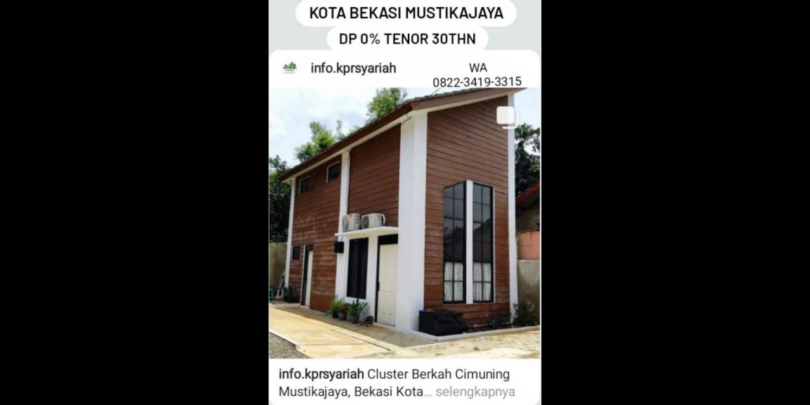 Cluster Berkah Mustikajaya Bekasi promo DP 0 Cluster Berkah Mustikajaya Bekasi promo DP 0