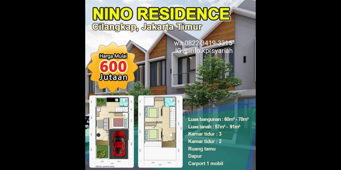 Cluster Nino dekat Masjid Hijau Cilangkap Jakarta Timur Cluster Nino dekat Masjid Hijau Cilangkap Jakarta Timur