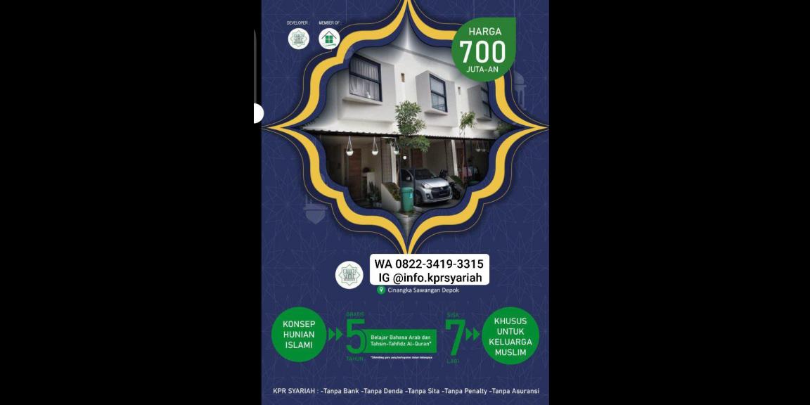 Hunian Islami konsep pesantren keluarga Sawangan Depok Hunian Islami konsep pesantren keluarga Sawangan Depok