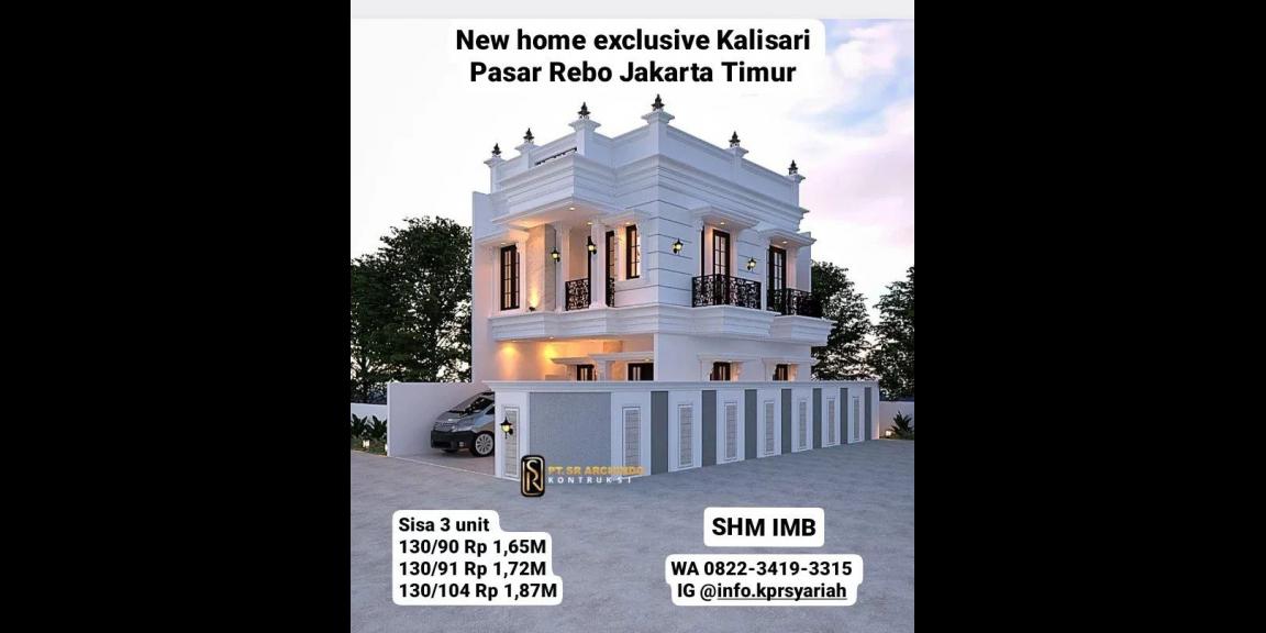 Rumah baru exclusive Kalisari Pasar Rebo Jakarta Timur Rumah baru exclusive Kalisari Pasar Rebo Jakarta Timur