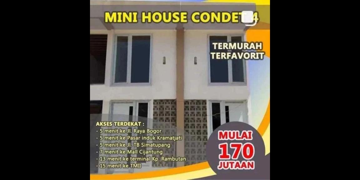 Rumah mungil 175jt Jakarta Timur Condet Rumah mungil 175jt Jakarta Timur Condet