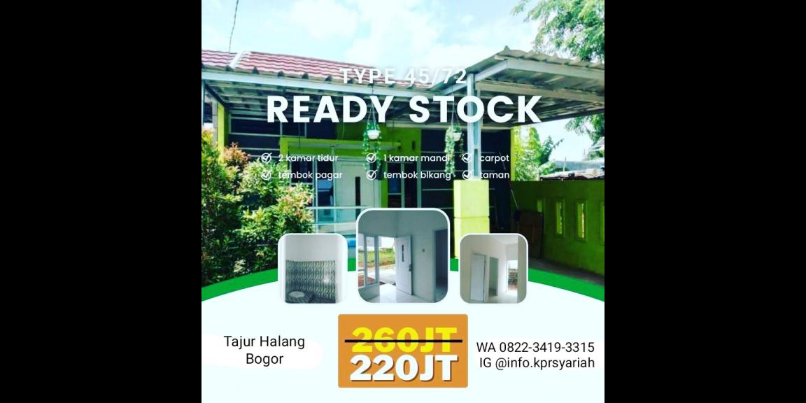 Rumah readystok dekat stasiun Bojonggede Bogor Rumah readystok dekat stasiun Bojonggede Bogor