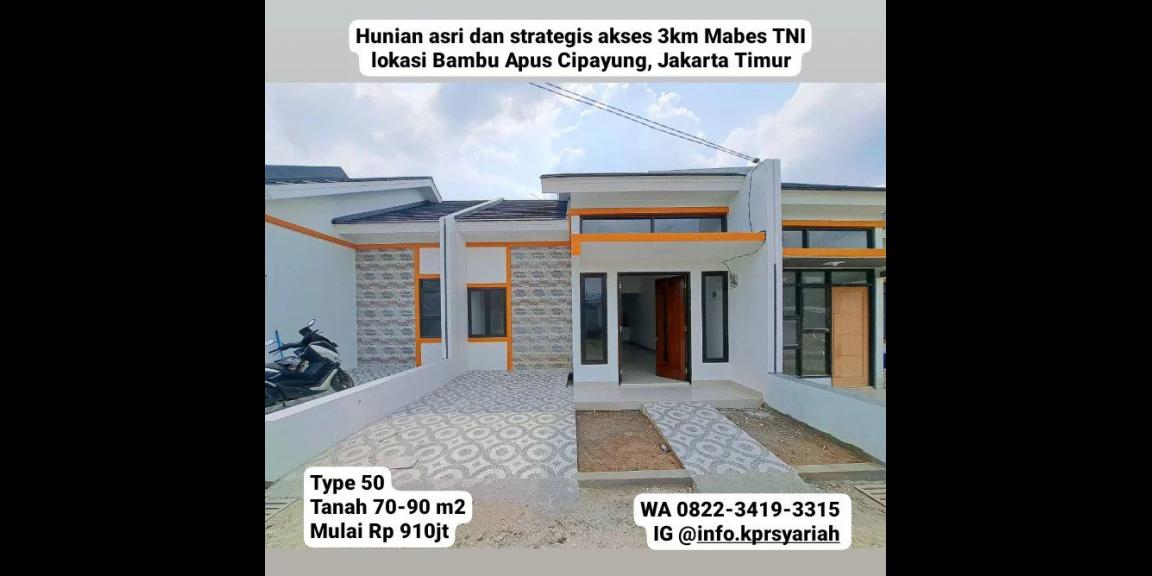 Hunian asri akses 3km Mabes TNI Cipayung Jakarta Timur  Hunian asri akses 3km Mabes TNI Cipayung Jakarta Timur