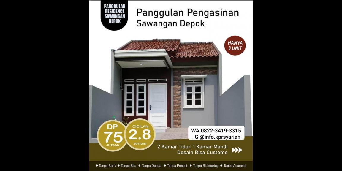Rumah baru inden 275jt Panggulan Residence Sawangan Depok  Rumah baru inden 275jt Panggulan Residence Sawangan Depok