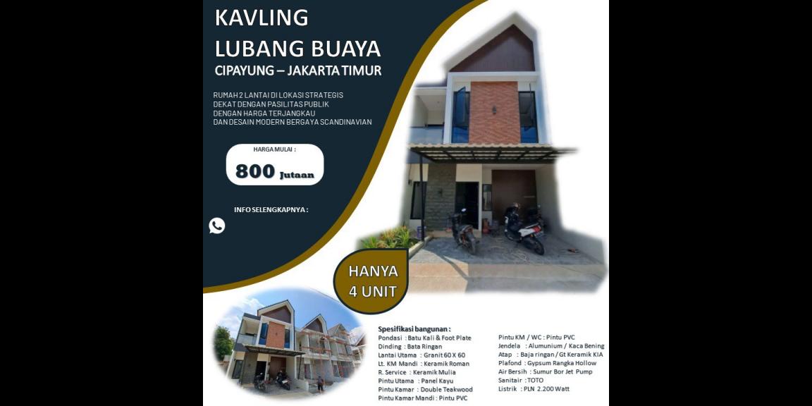 Rumah 2lantai Lubang Buaya Cipayung Jakarta Timur Rumah 2lantai Lubang Buaya Cipayung Jakarta Timur