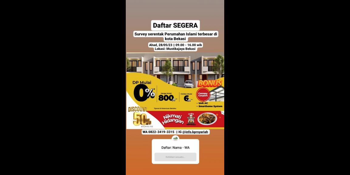 Al Ihsan perumahan Islami terbesar di kota Bekasi Al Ihsan perumahan Islami terbesar di kota Bekasi