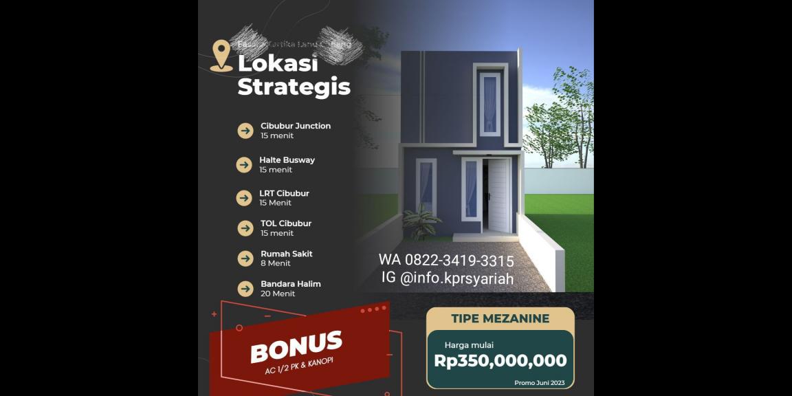 300jutaan Cluster Cimanggis Depok akses 10menit tol Cibubur 300jutaan Cluster Cimanggis Depok akses 10menit tol Cibubur