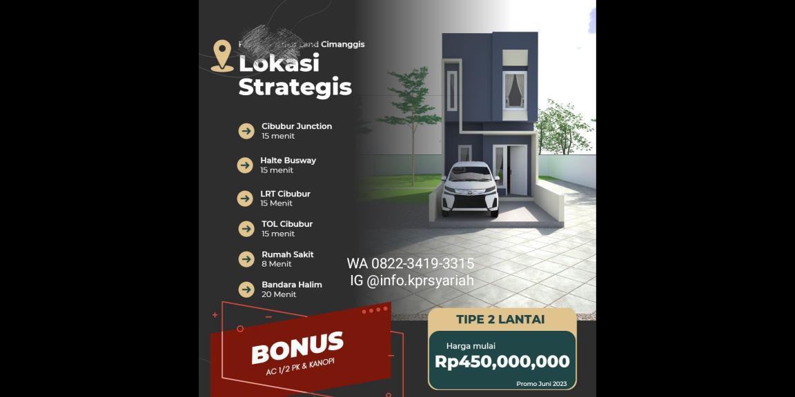 300jutaan Cluster Cimanggis Depok akses 10menit tol Cibubur 300jutaan Cluster Cimanggis Depok akses 10menit tol Cibubur