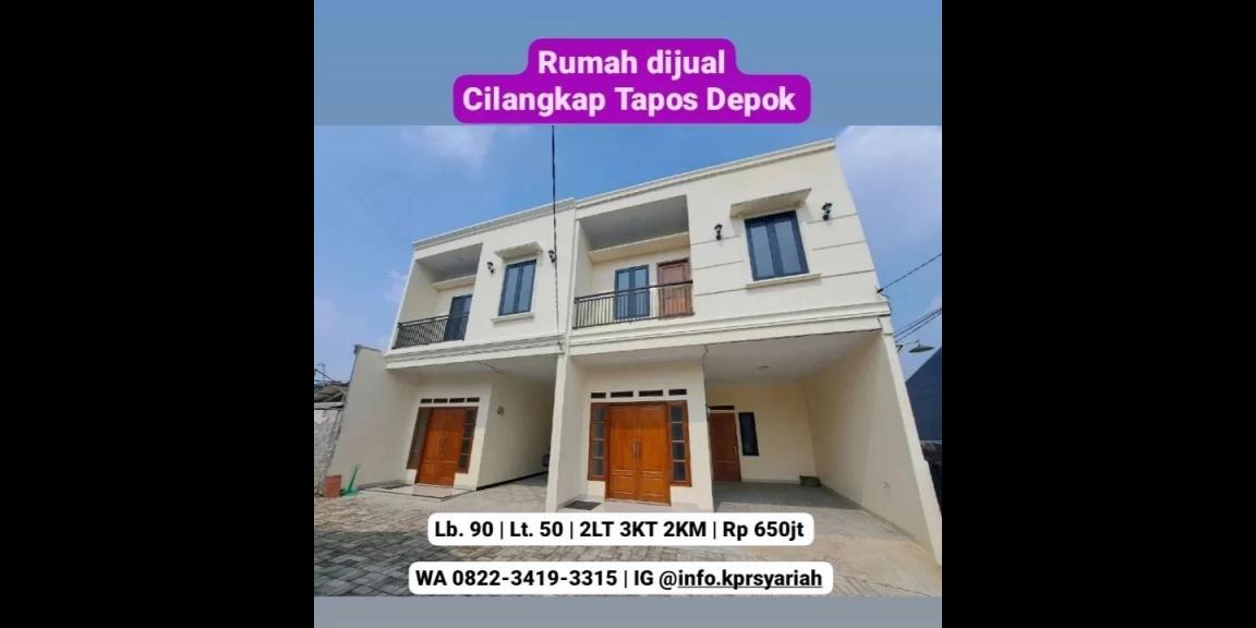 Rumah baru 2lantai siap huni Cilangkap Tapos Depok Rumah baru 2lantai siap huni Cilangkap Tapos Depok