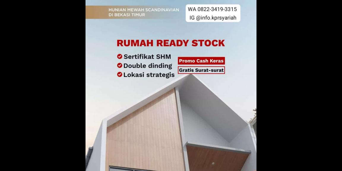 Rumah ready design scandinavian kota Bekasi  Rumah ready design scandinavian kota Bekasi