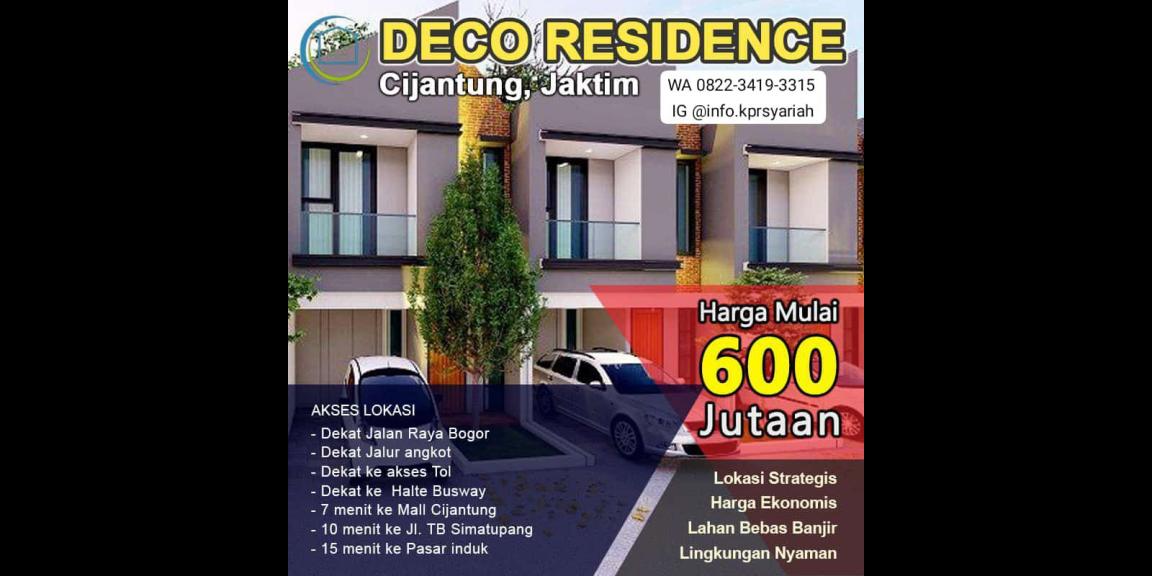 Deco Residence Rumah 2lantai Cijantung Pasar Rebo Jakarta Timur Deco Residence Rumah 2lantai Cijantung Pasar Rebo Jakarta Timur