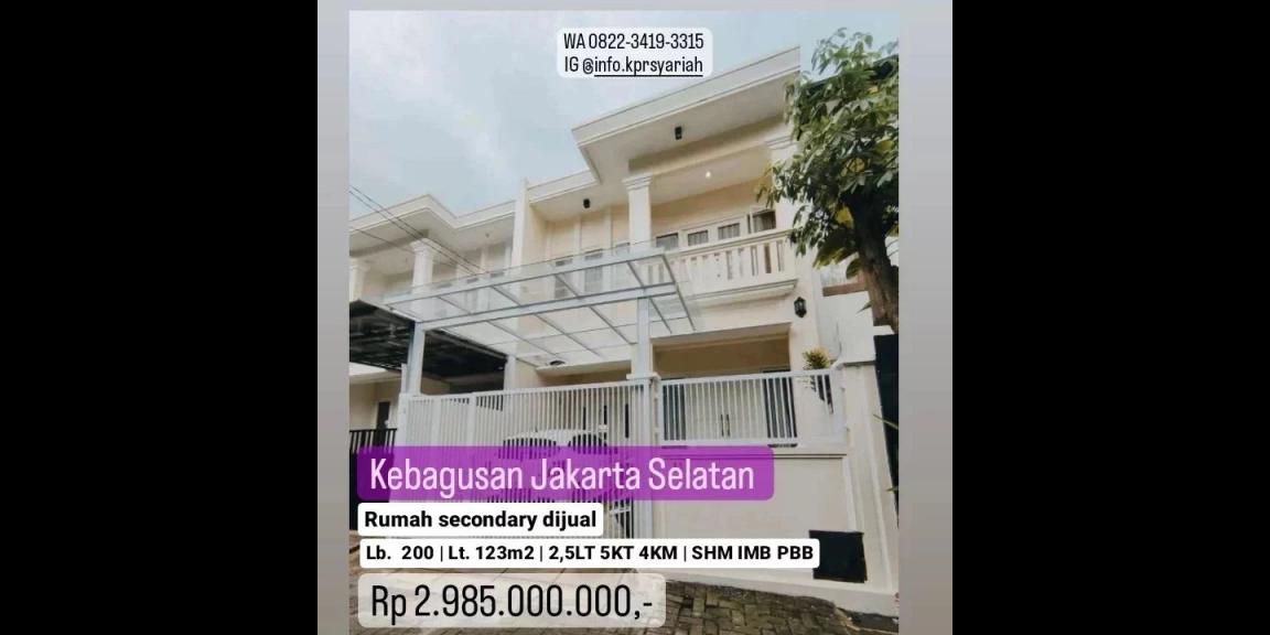 Rumah siap huni dalam kompleks Kebagusan Jakarta Selatan Rumah siap huni dalam kompleks Kebagusan Jakarta Selatan