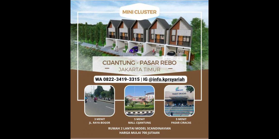 Minicluster 2lantai Cijantung Pasar Rebo Jakarta Timur dekat GOR Ciracas Minicluster 2lantai Cijantung Pasar Rebo Jakarta Timur dekat GOR Ciracas