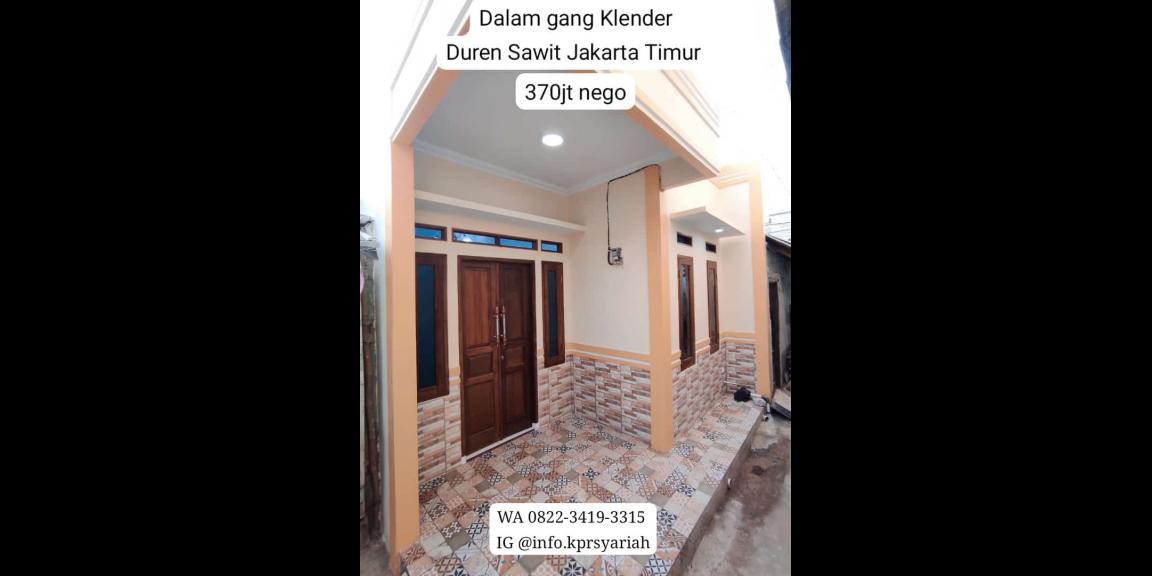 Rumah baru gang Klender Duren Sawit Jakarta Timur Rumah baru gang Klender Duren Sawit Jakarta Timur