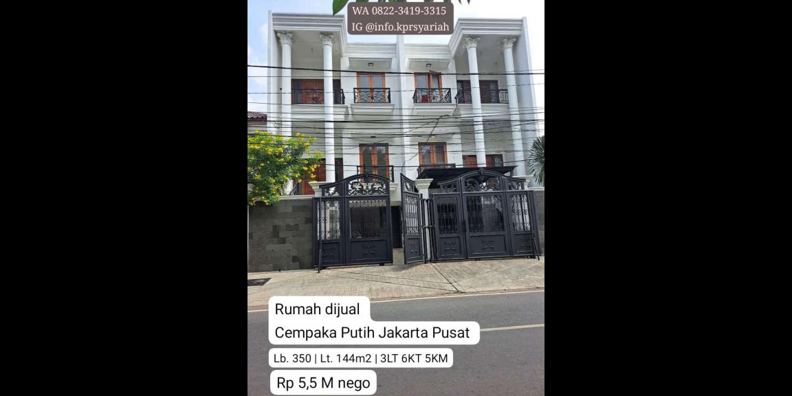 Rumah 3lantai strategis pusat bisnis Cempaka Putih Jakarta Pusat Rumah 3lantai strategis pusat bisnis Cempaka Putih Jakarta Pusat