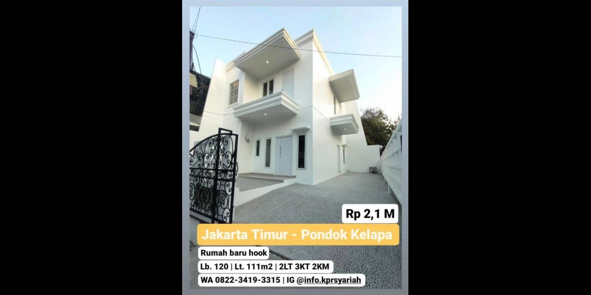 Dijual rumah baru hook Pondok Kelapa Jakarta Timur Dijual rumah baru hook Pondok Kelapa Jakarta Timur