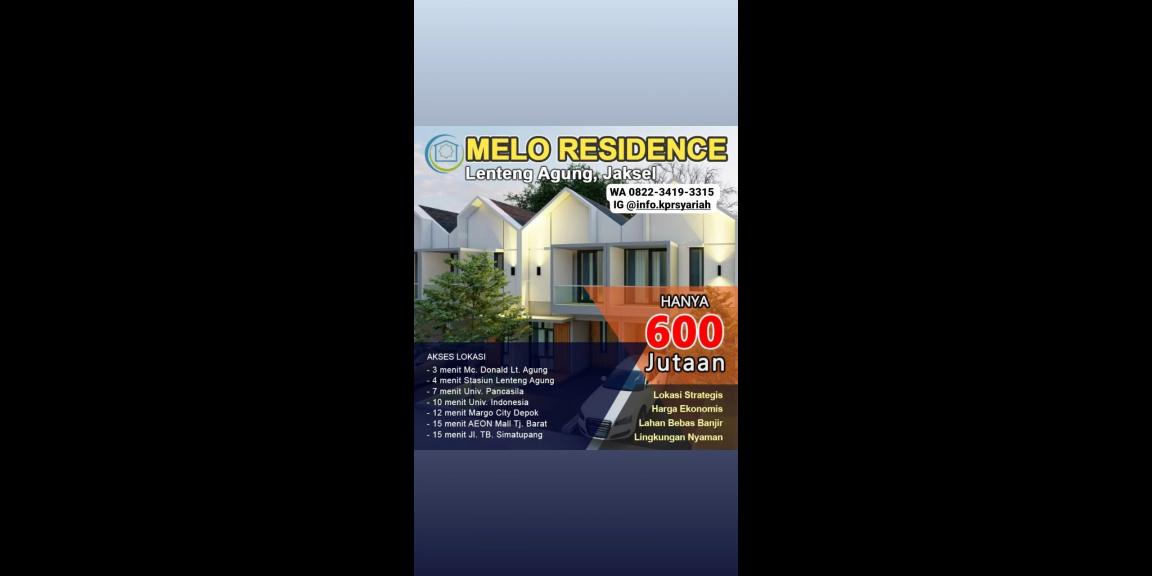 Hunian modern Melo Residence Lenteng Agung Jakarta Selatan  Hunian modern Melo Residence Lenteng Agung Jakarta Selatan