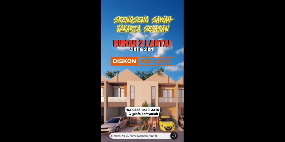 Hunian murah berkualitas strategis Srengseng Sawah Jakarta Selatan Hunian murah berkualitas strategis Srengseng Sawah Jakarta Selatan