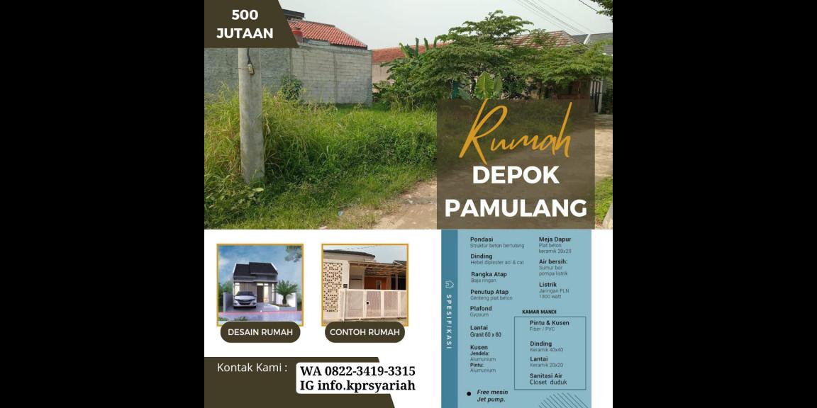 Rumah Minimalis Bojongsari perbatasan Pamulang Depok Rumah Minimalis Bojongsari perbatasan Pamulang Depok