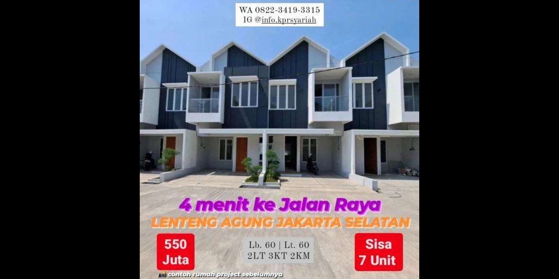 Rumah inden 4menit Raya Lenteng Agung Jakarta Selatan Rumah inden 4menit Raya Lenteng Agung Jakarta Selatan