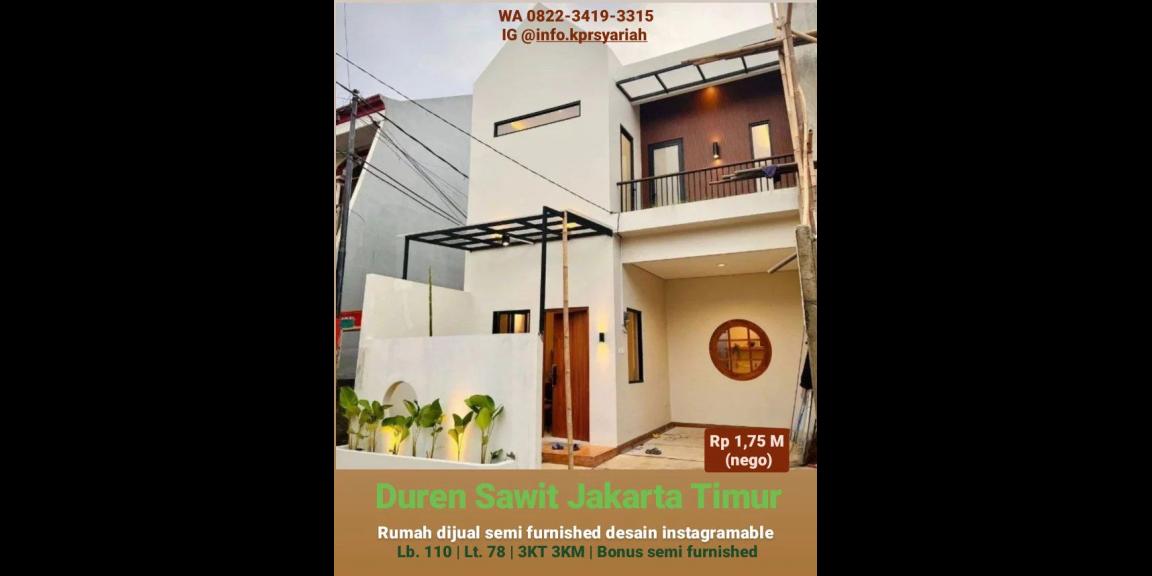 Rumah scandinavian instagramable semi furnished Jakarta Timur Rumah scandinavian instagramable semi furnished Jakarta Timur